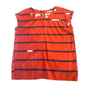 Abercrombie & Fitch Essentials Sleeveless Striped Blouse Tag‎ Size Small